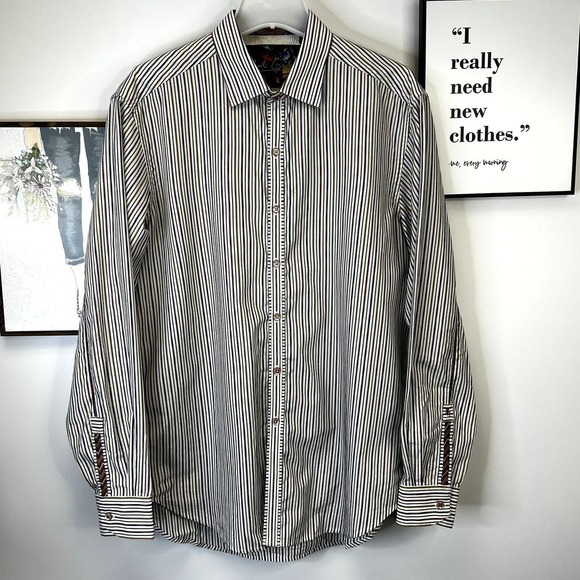 Robert Graham Long Sleeve Button Down Shirt SZ M - Picture 1 of 11